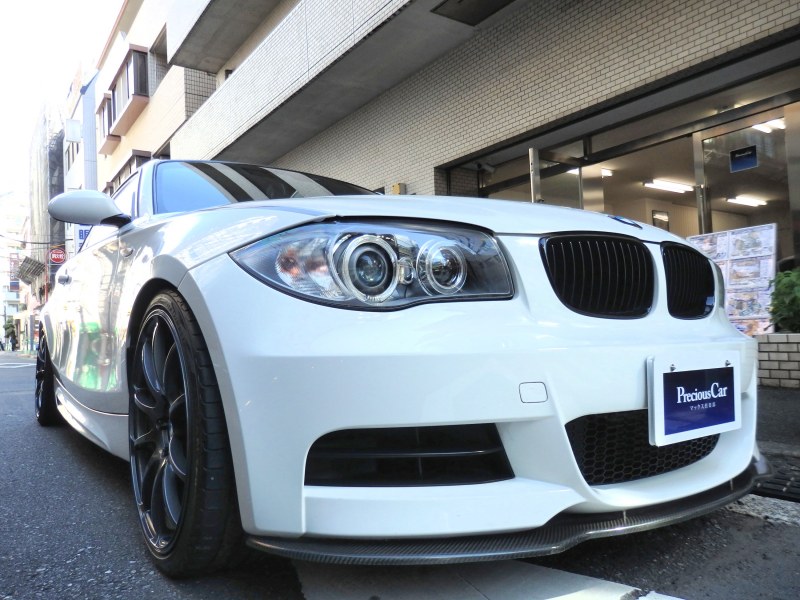 BMW 1シリーズ E82 135i Coupe M-Sports CustomMade 6AT AlpineWhiteⅢ  Blackleather⁻Interior ADVAN19AW 屋内保管禁煙車 中古車 情報 | マックス倶楽部 池袋ショールーム